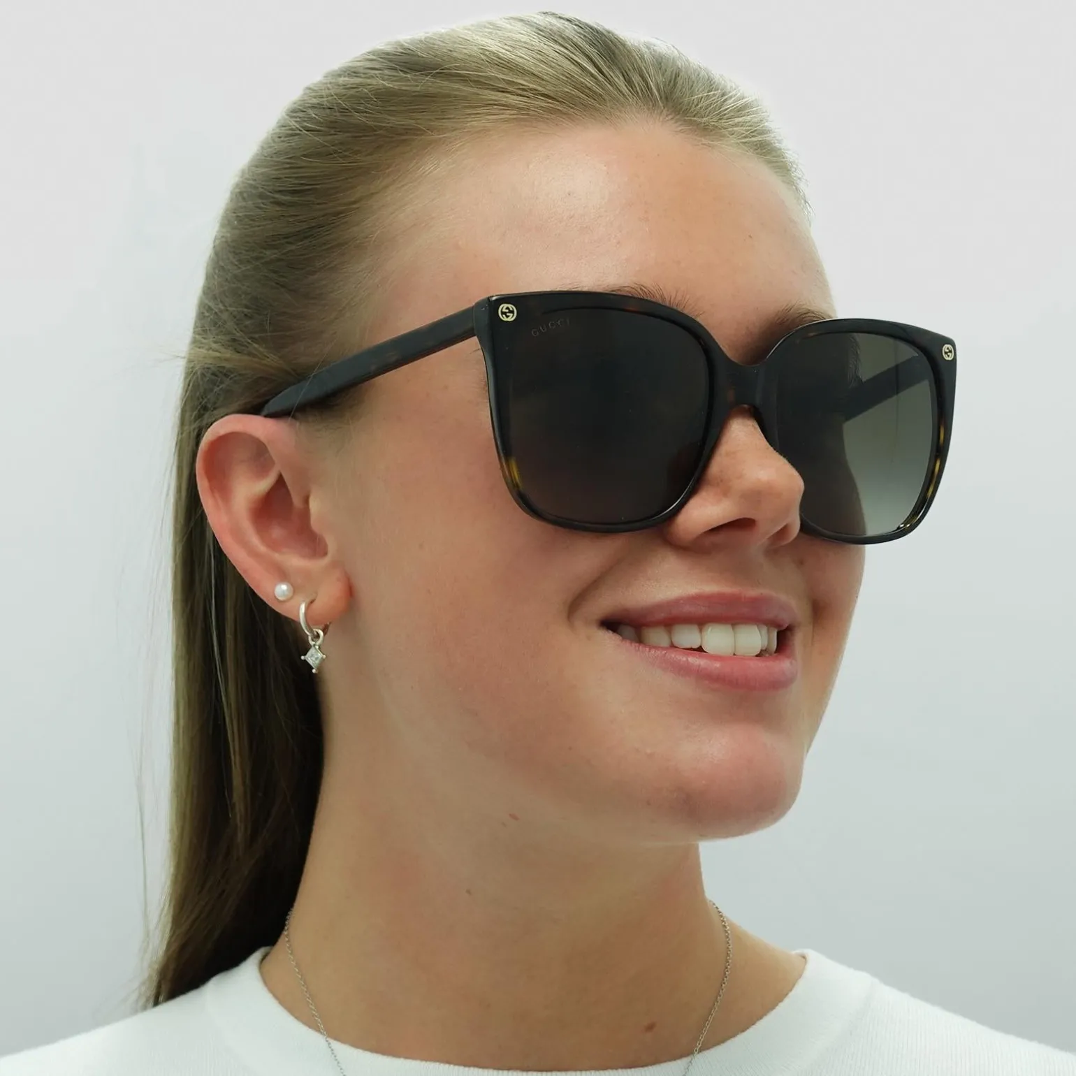 Gucci Sunglasses GG0022S 003 Havana Grey Gradient