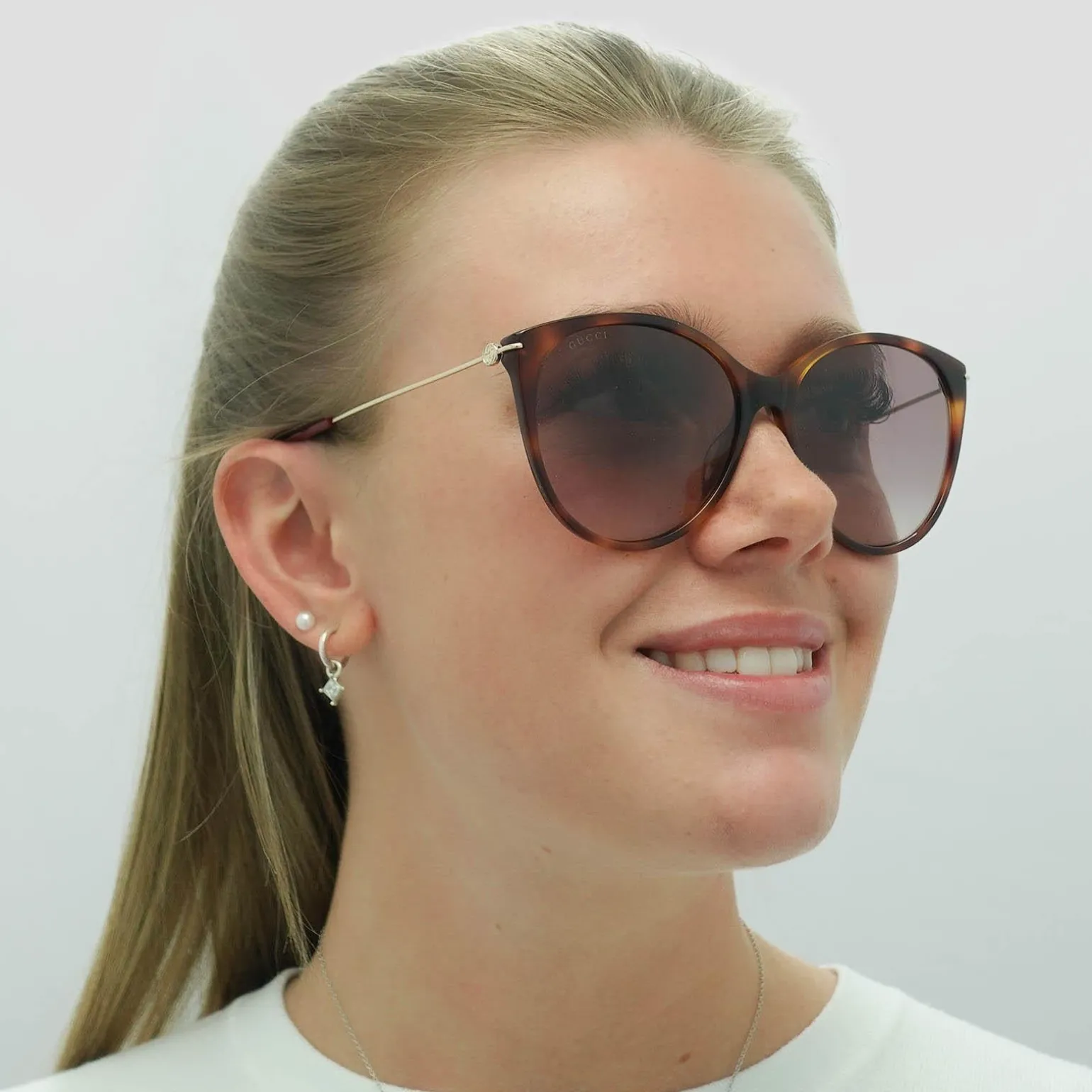 Gucci Sunglasses GG1268S 002 Havana Gold Red Gradient
