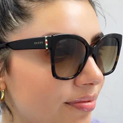 Gucci Sunglasses GG0459S 002 Havana Brown Gradient