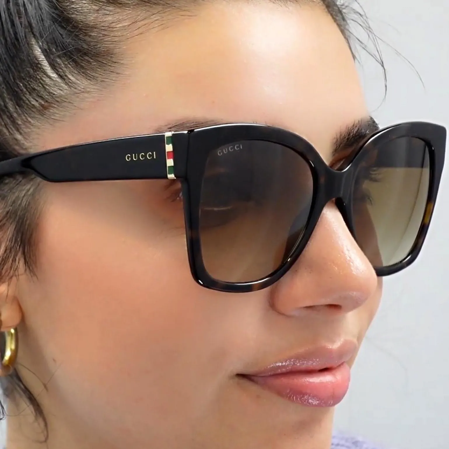 Gucci Sunglasses GG0459S 002 Havana Brown Gradient