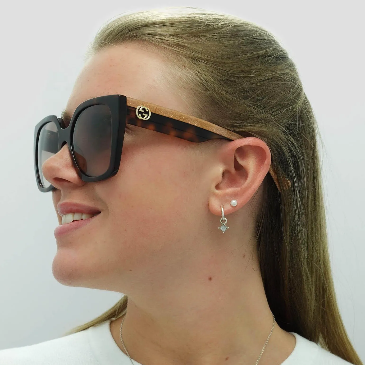 Gucci Sunglasses GG1300S 003 Havana Crystal Brown Gradient