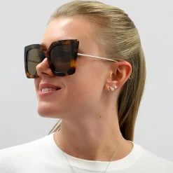 Gucci Sunglasses GG0435S 003 Havana and Gold Brown