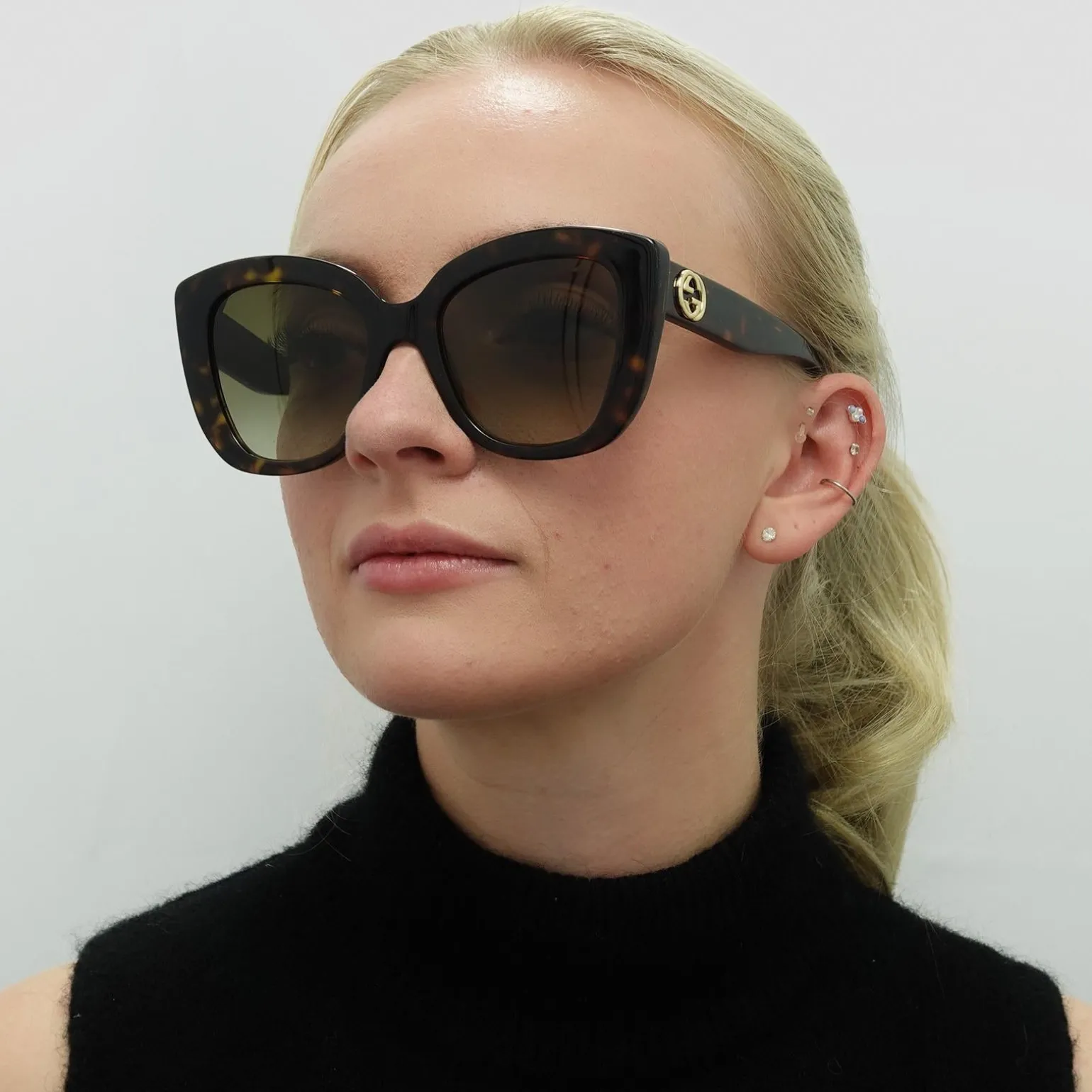 Gucci Sunglasses GG0327S 002 Havana Brown Gradient