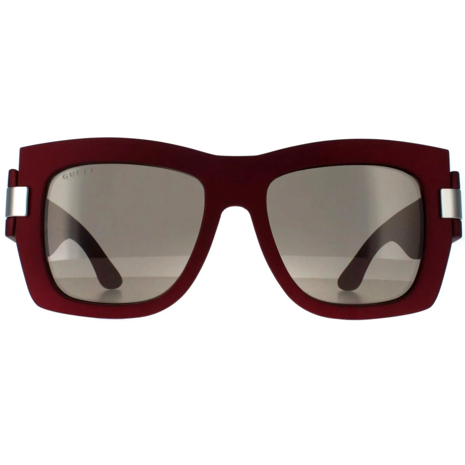 Gucci Sunglasses GG1688S 003 Red with Silver Grey with Light Silver Mi