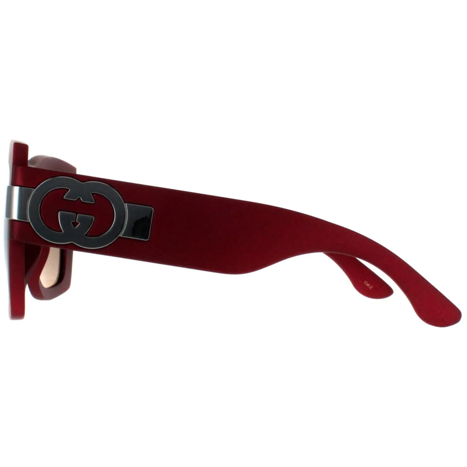 Gucci Sunglasses GG1688S 003 Red with Silver Grey with Light Silver Mi