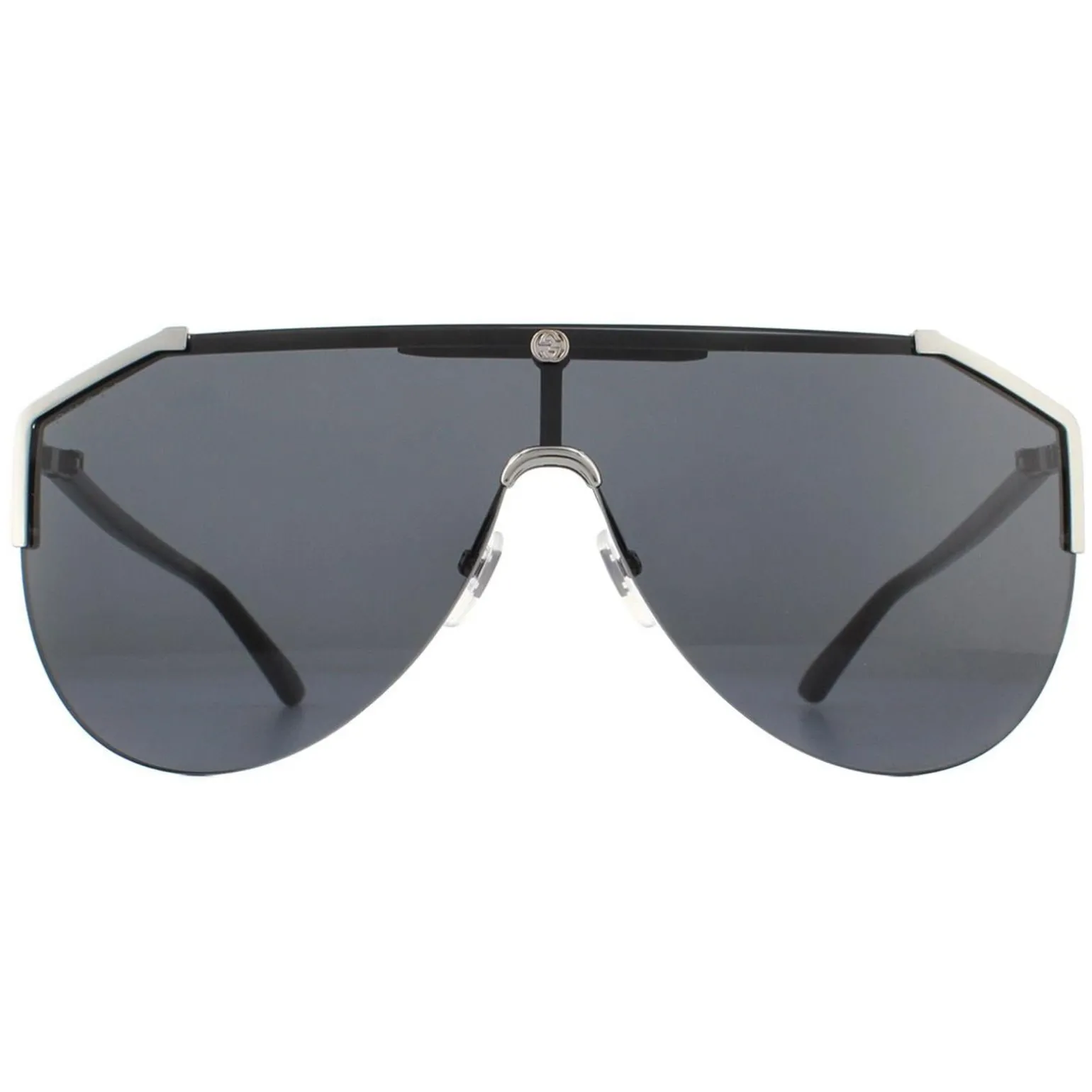 Gucci Sunglasses GG0584S 001 Ruthenium and Black Grey