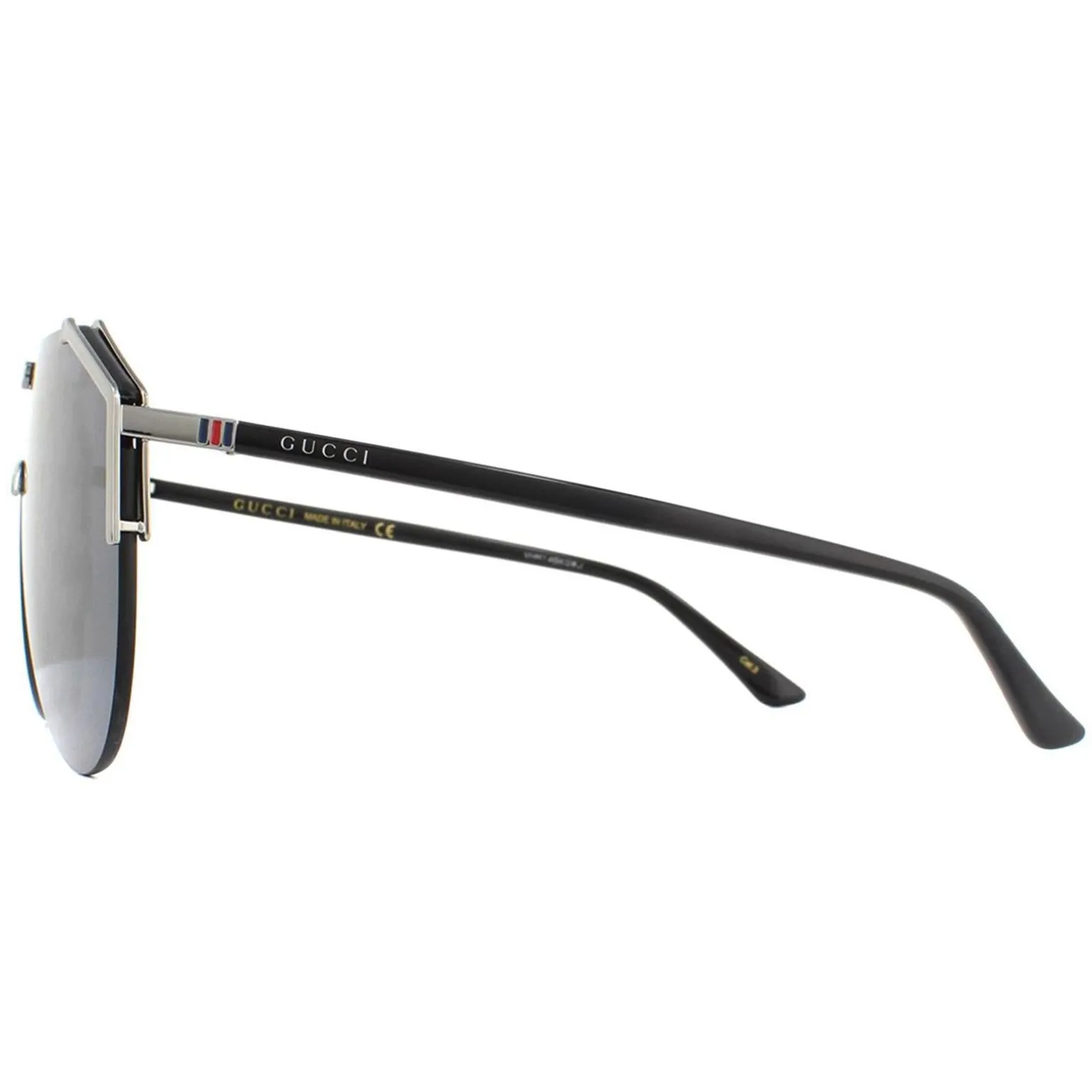 Gucci Sunglasses GG0584S 001 Ruthenium and Black Grey