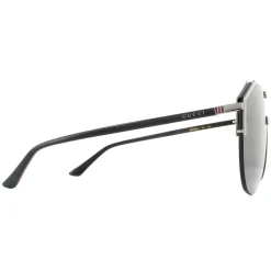 Gucci Sunglasses GG0584S 001 Ruthenium and Black Grey