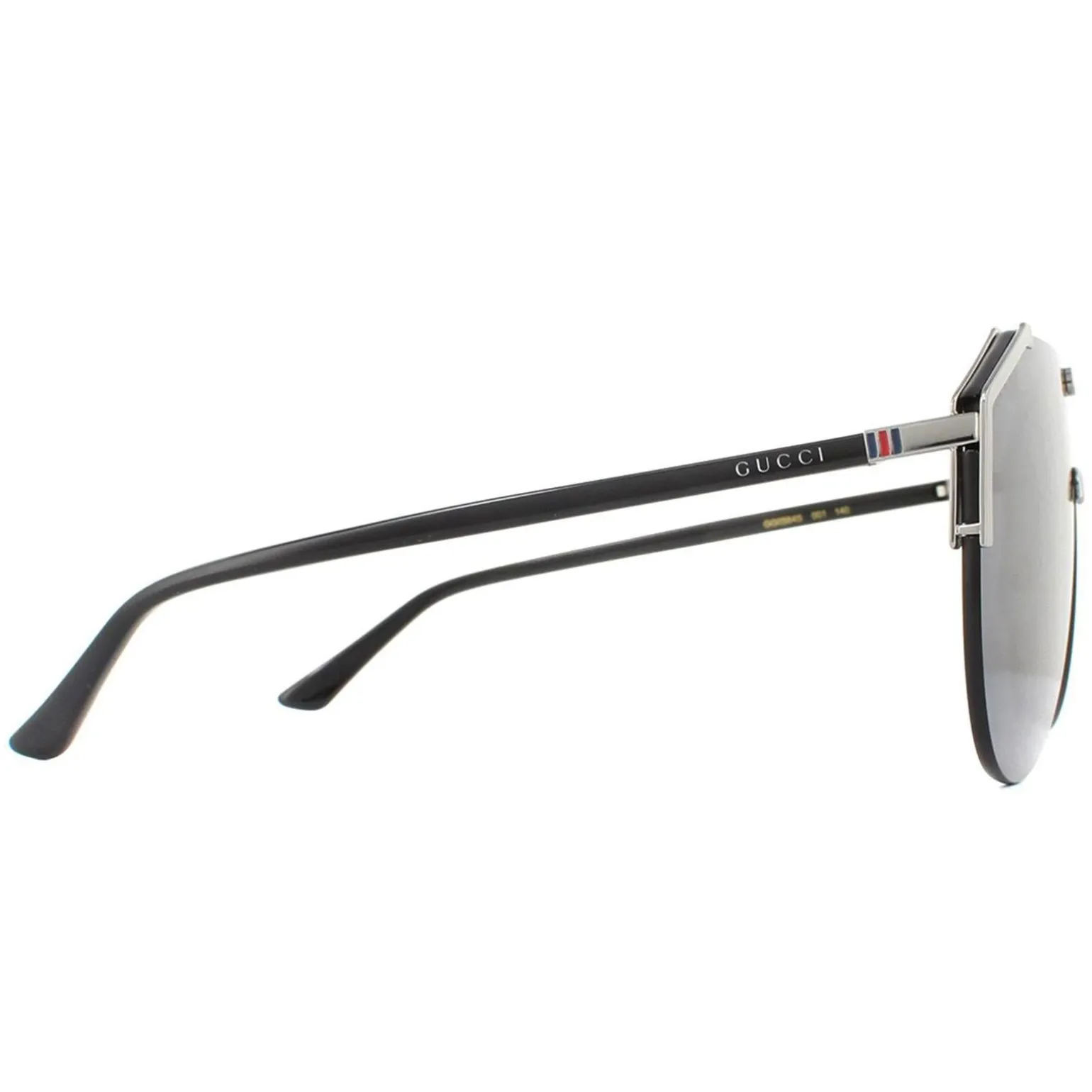 Gucci Sunglasses GG0584S 001 Ruthenium and Black Grey