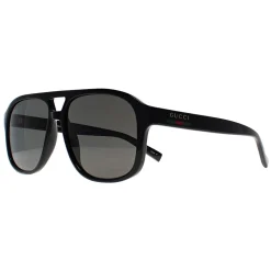 Gucci Sunglasses GG1856S 005 Shiny Black Grey Polarized