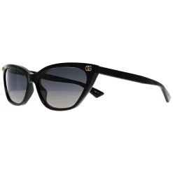 Gucci Sunglasses GG1815S 005 Shiny Black Grey Gradient Polarized
