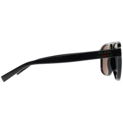 Gucci Sunglasses GG1856S 005 Shiny Black Grey Polarized