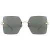 Gucci Sunglasses GG0644S 001 Silver Grey