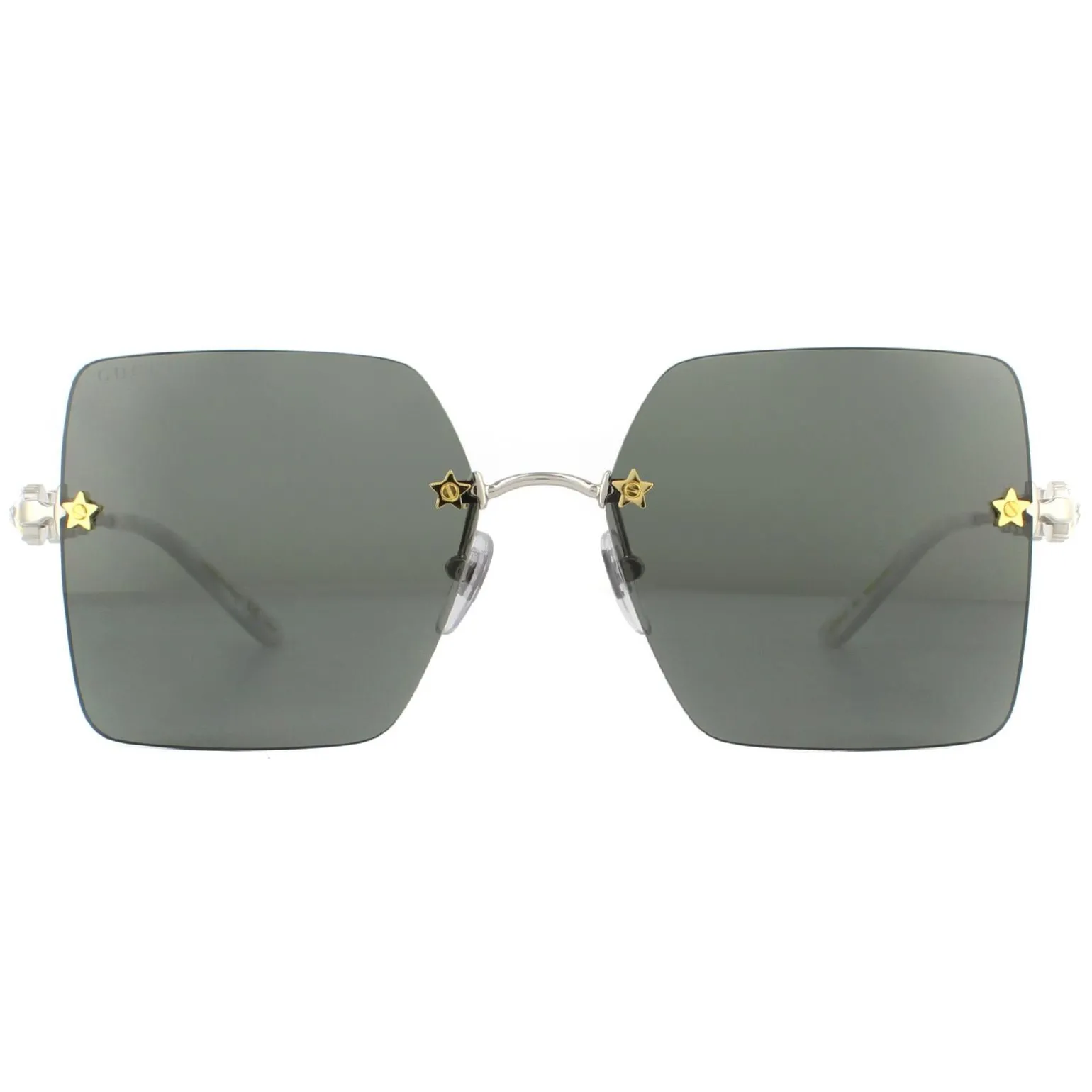 Gucci Sunglasses GG0644S 001 Silver Grey