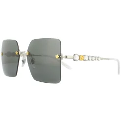 Gucci Sunglasses GG0644S 001 Silver Grey