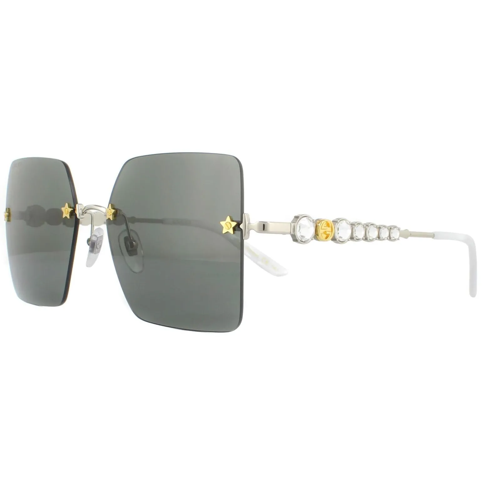 Gucci Sunglasses GG0644S 001 Silver Grey