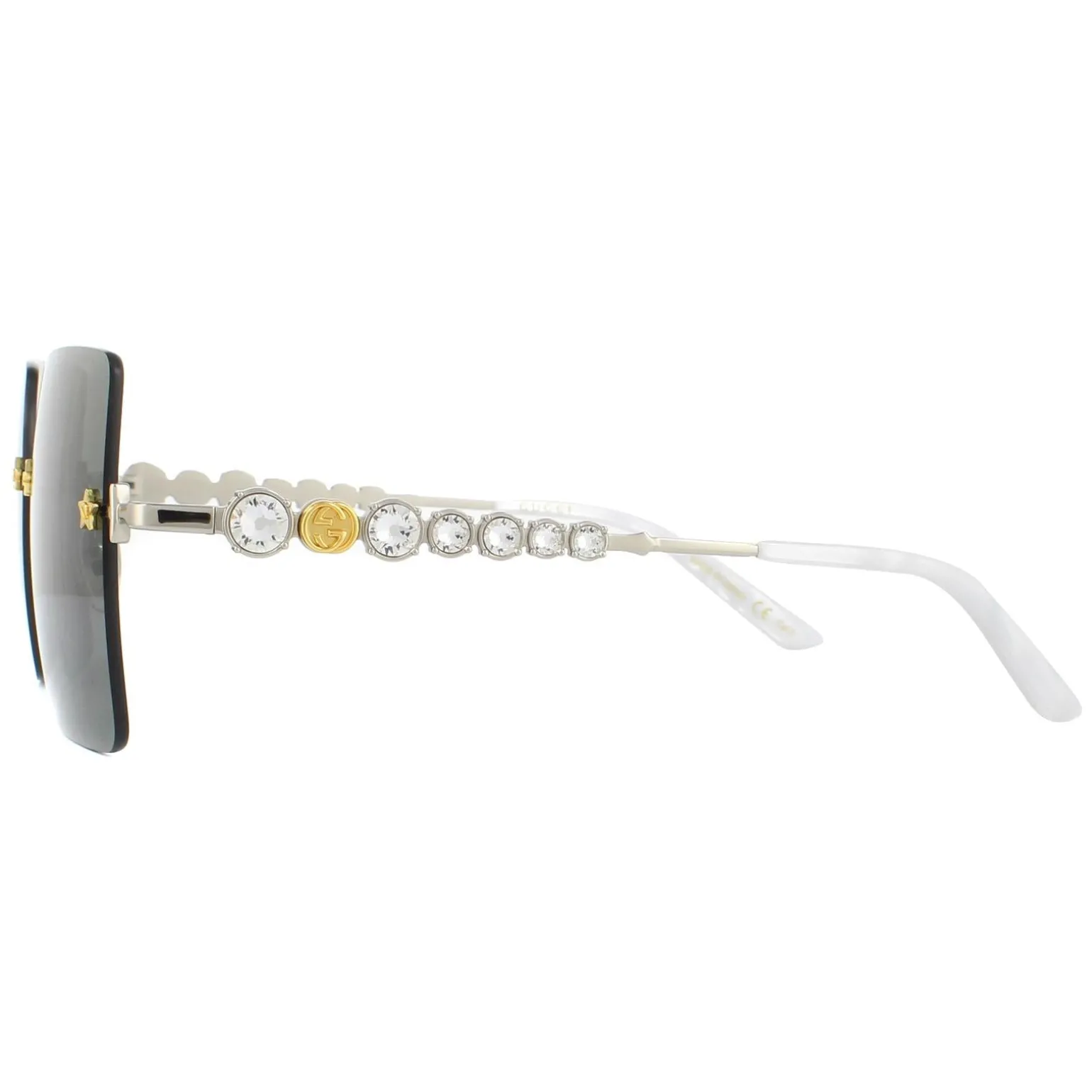 Gucci Sunglasses GG0644S 001 Silver Grey
