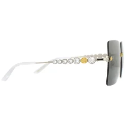Gucci Sunglasses GG0644S 001 Silver Grey