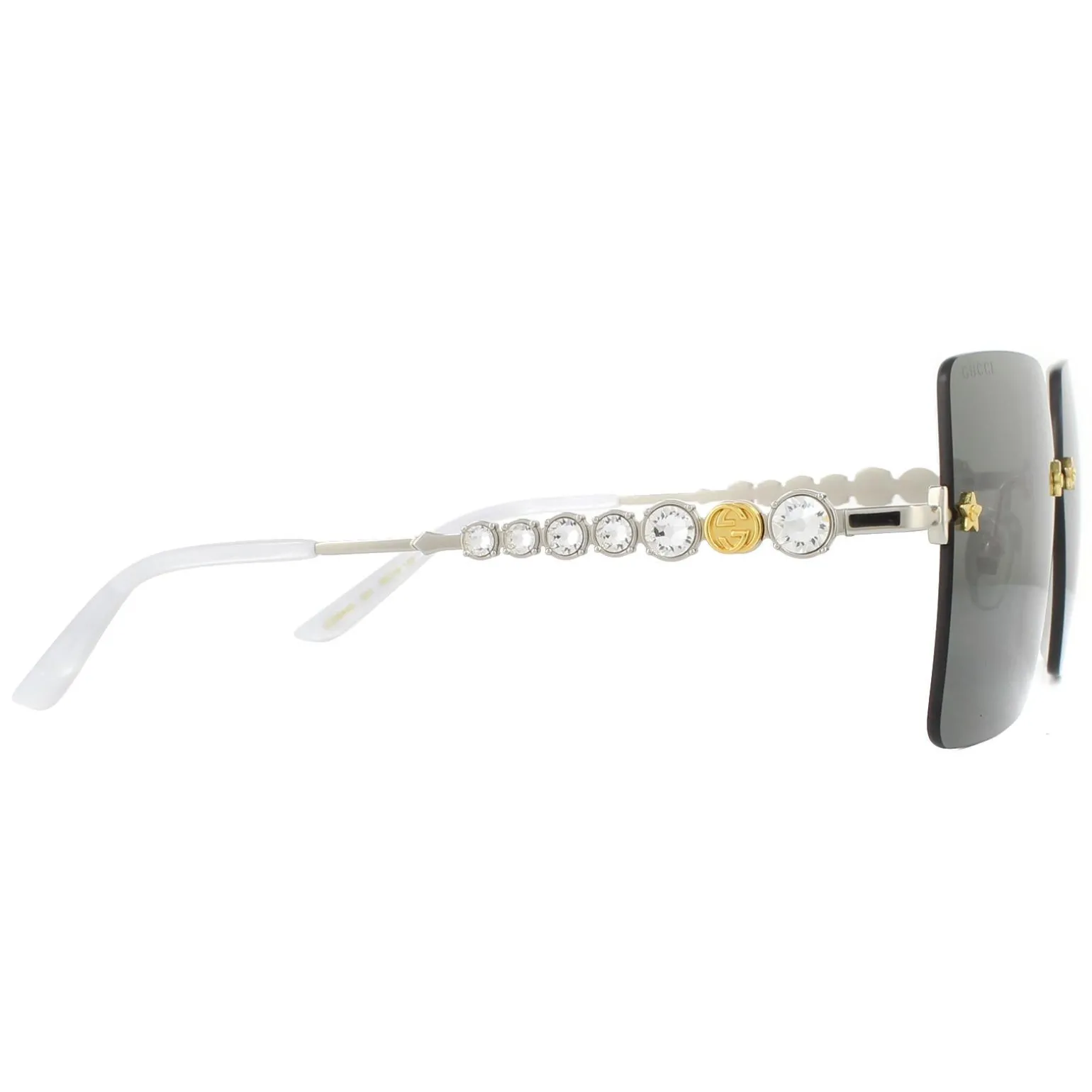 Gucci Sunglasses GG0644S 001 Silver Grey