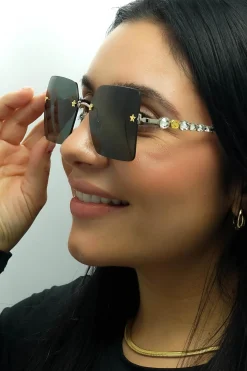 Gucci Sunglasses GG0644S 001 Silver Grey