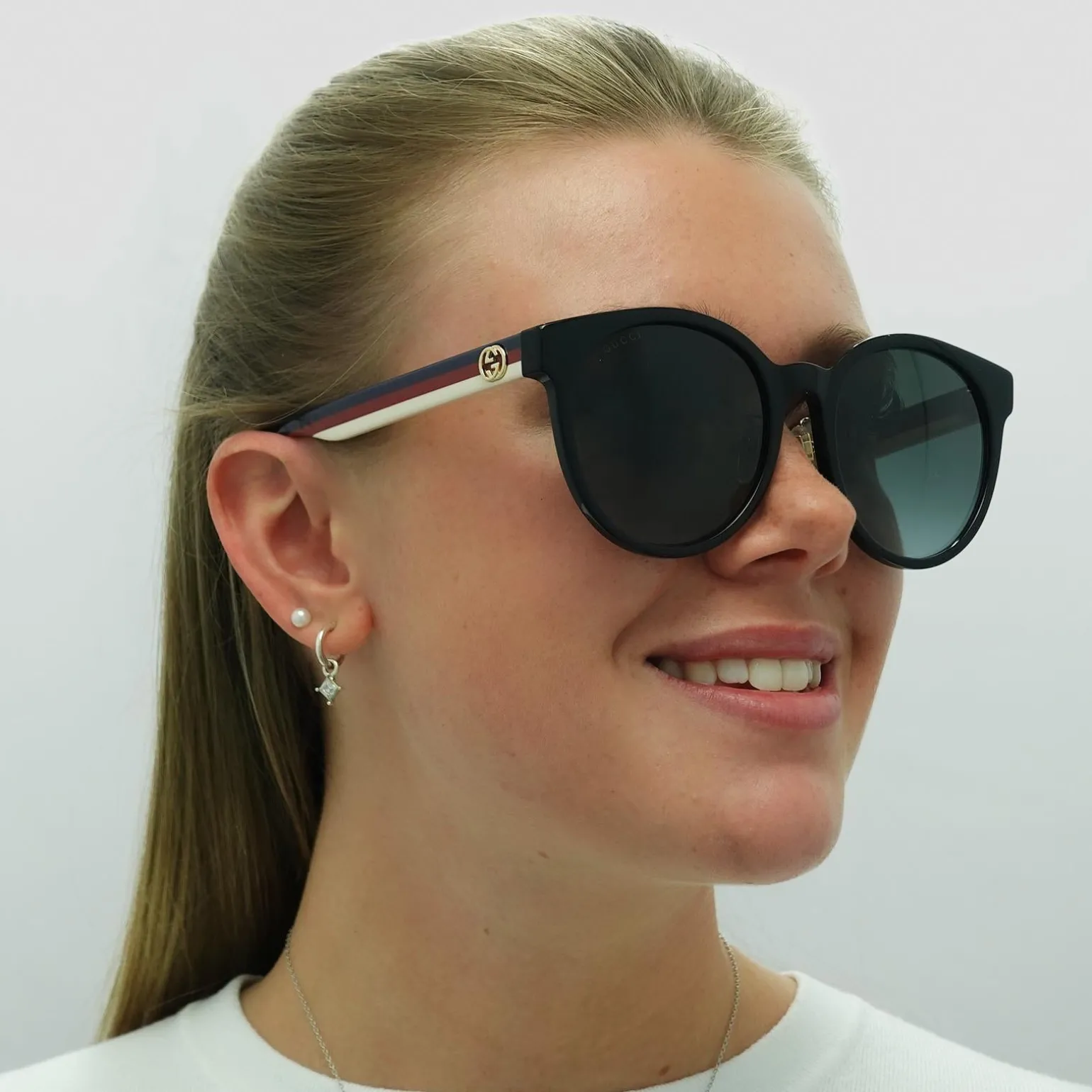 Gucci Sunglasses GG0416SK 001 Black Grey Gradient