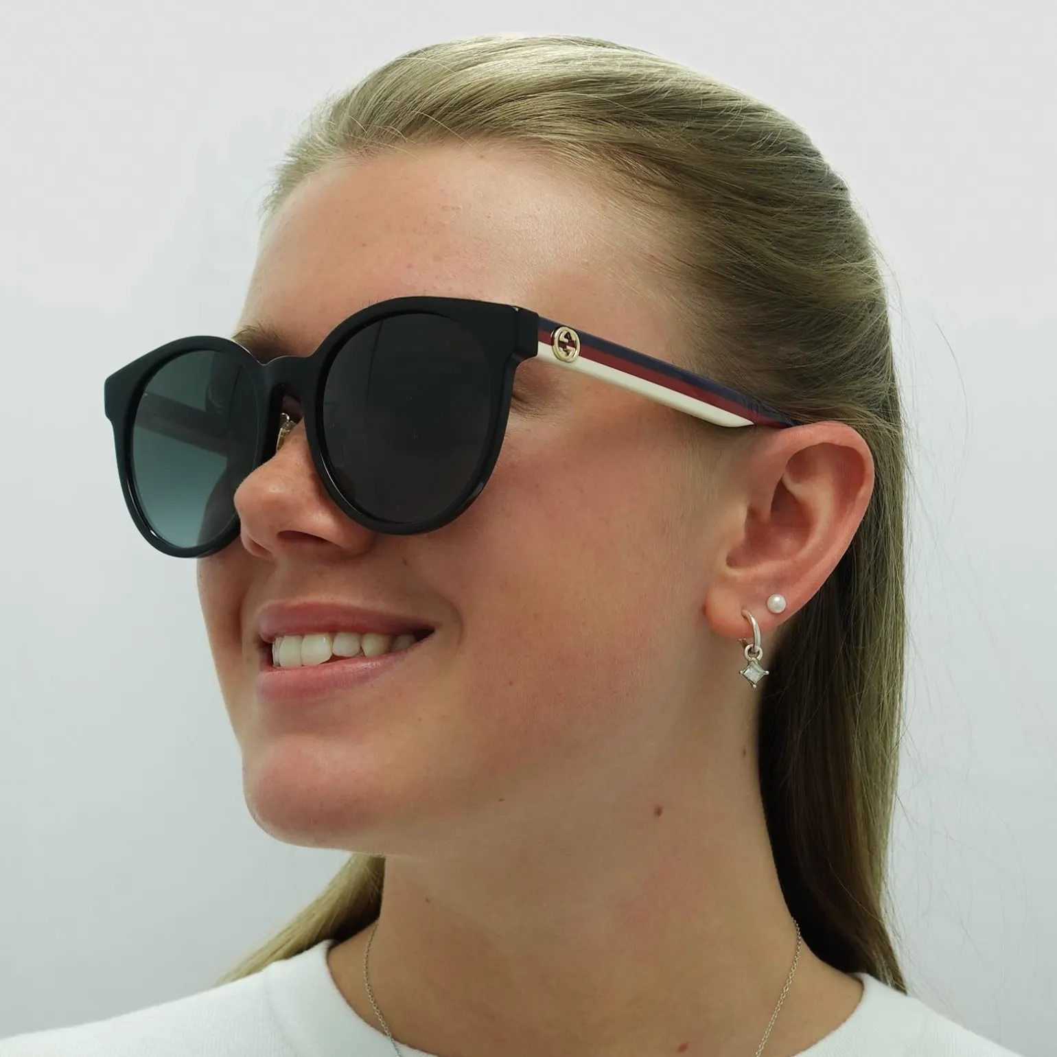 Gucci Sunglasses GG0416SK 001 Black Grey Gradient