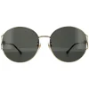 Gucci Sunglasses GG1017SK 001 Gold Grey