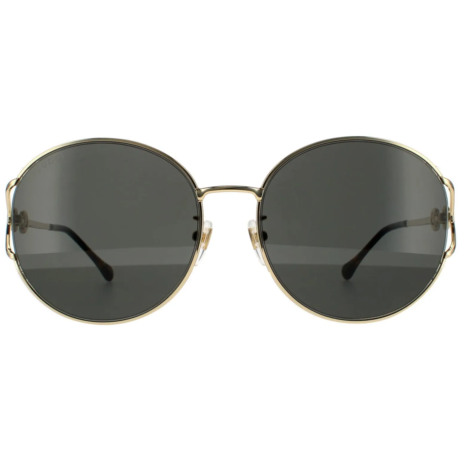 Gucci Sunglasses GG1017SK 001 Gold Grey