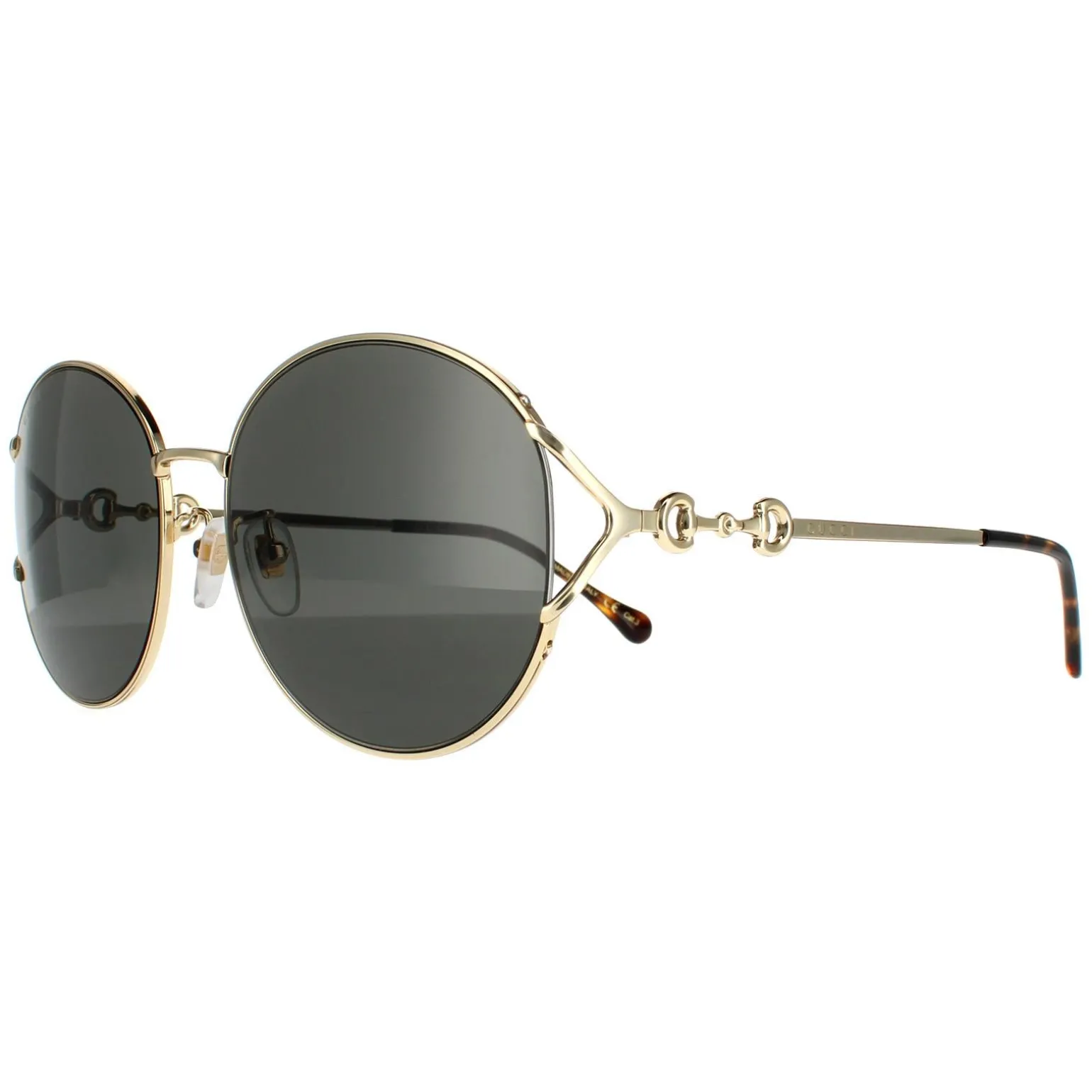 Gucci Sunglasses GG1017SK 001 Gold Grey