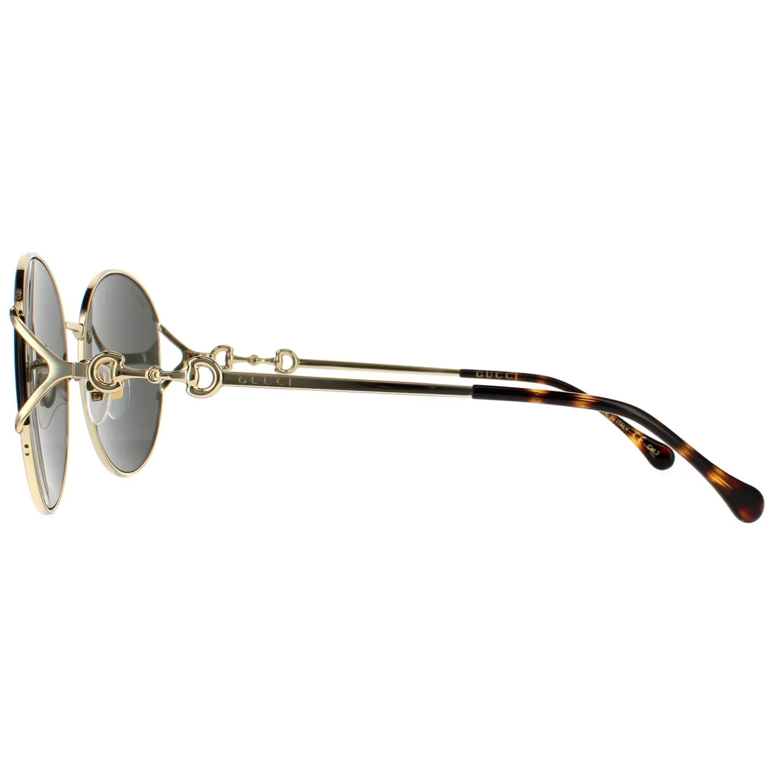 Gucci Sunglasses GG1017SK 001 Gold Grey