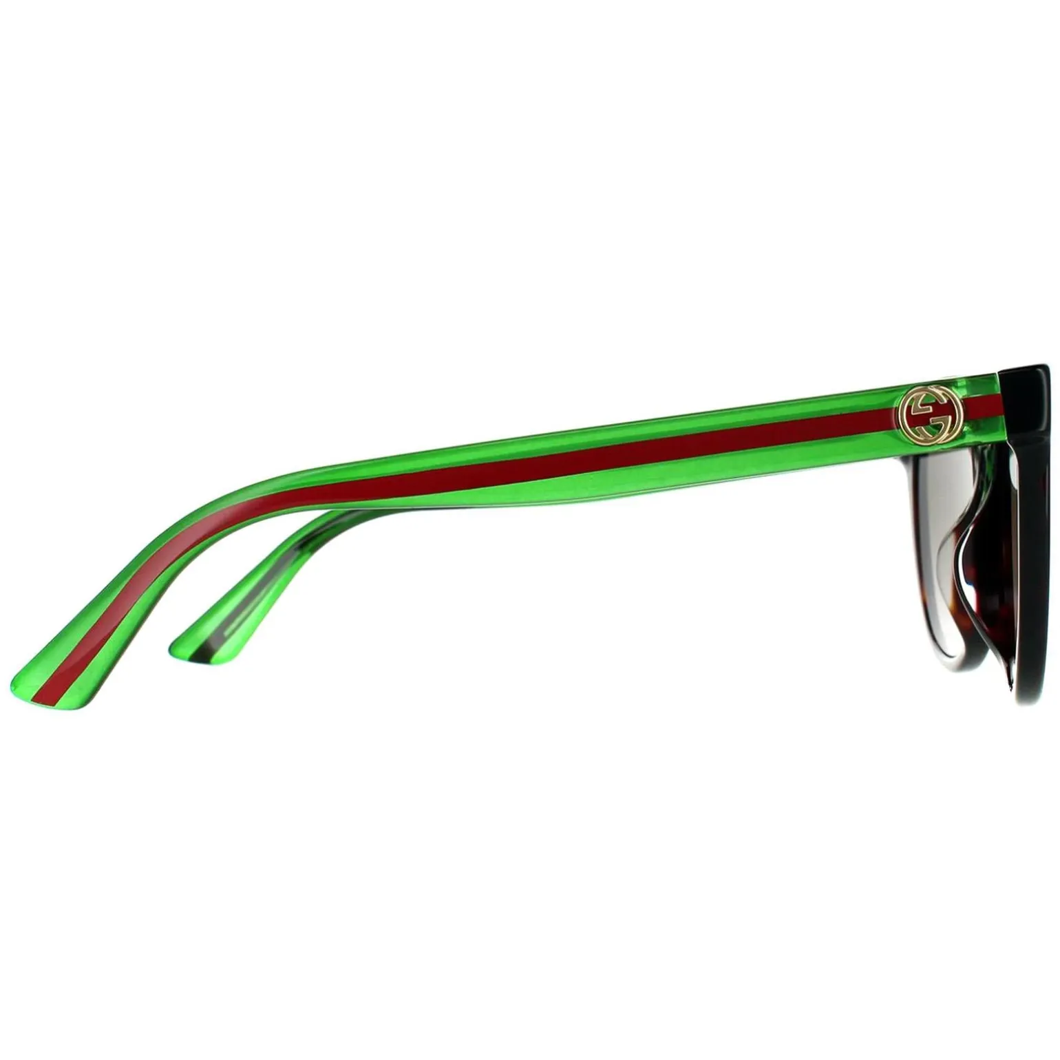 Gucci Sunglasses GG0702SKN 003 Havana With Green and Red Brown Gradien