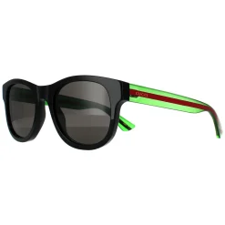 Gucci Sunglasses GG0003SN 006 Black Green Grey Grey