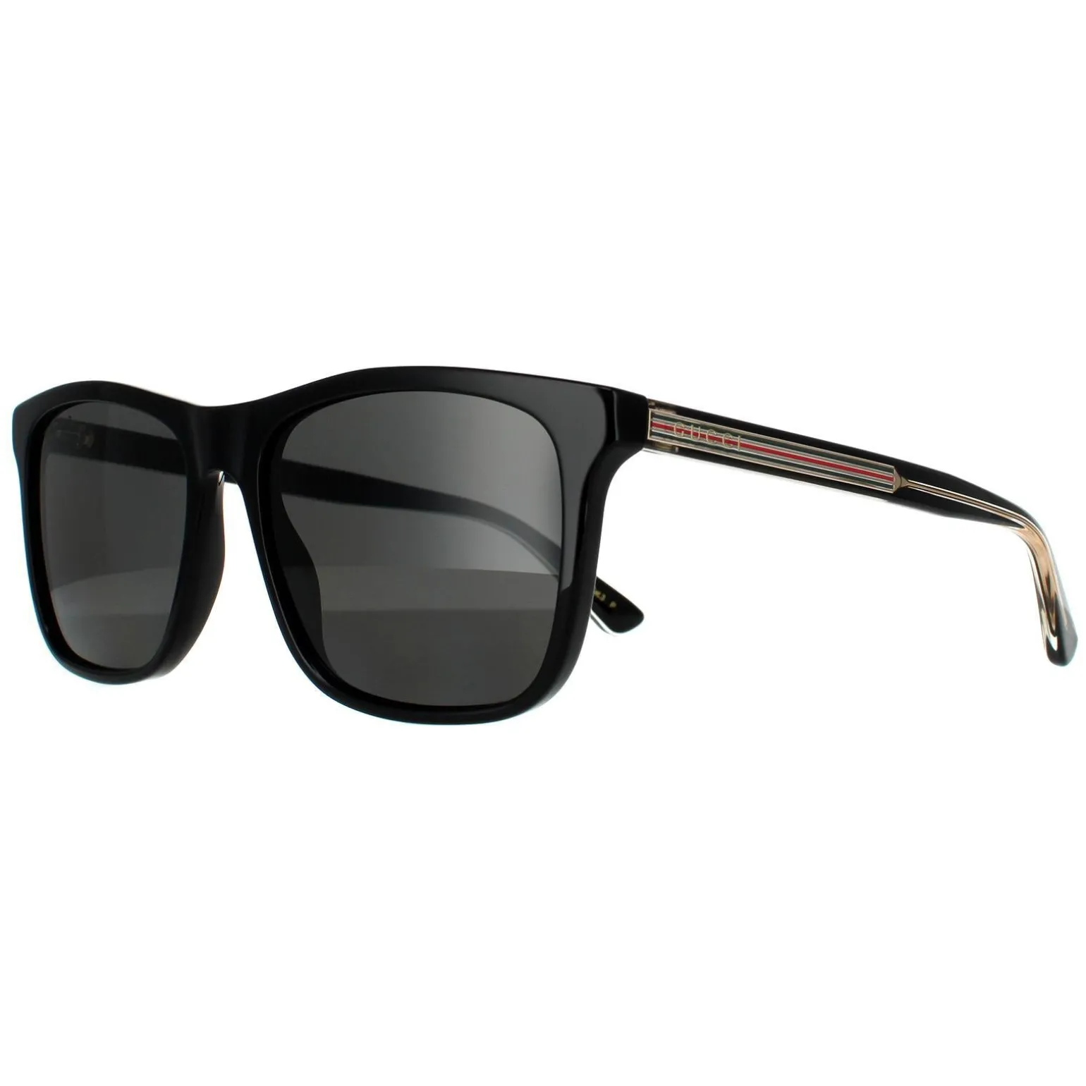 Gucci Sunglasses GG0381SN 007 Black Grey Polarized