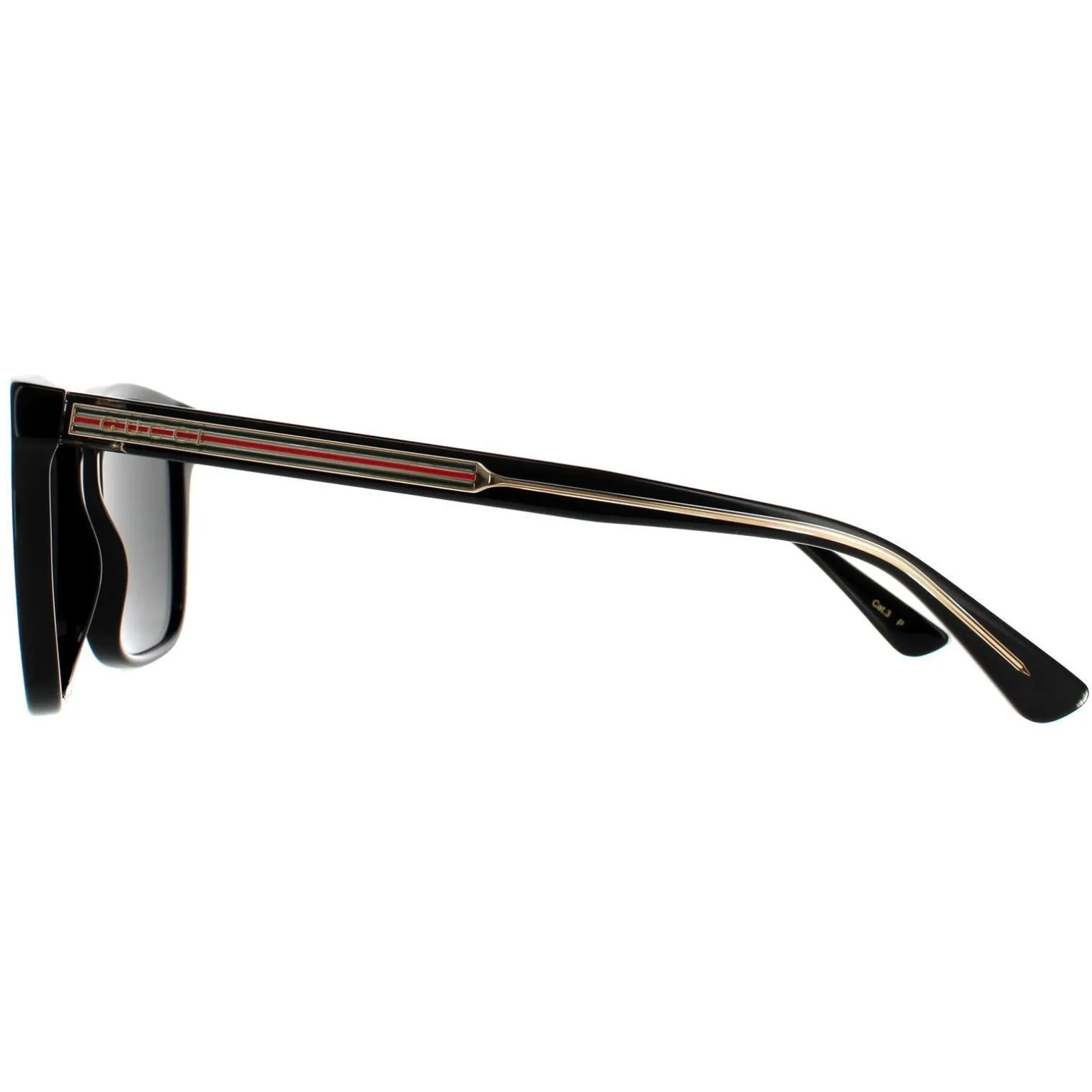 Gucci Sunglasses GG0381SN 007 Black Grey Polarized