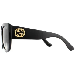 Gucci Sunglasses GG0141SN 001 Black Grey Gradient