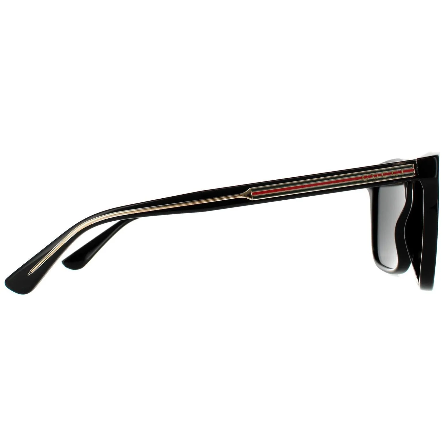 Gucci Sunglasses GG0381SN 007 Black Grey Polarized