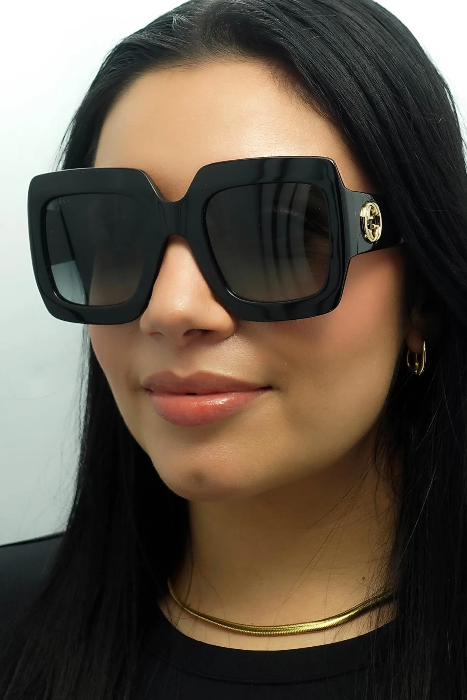 Gucci Sunglasses GG0053SN 001 Black Grey