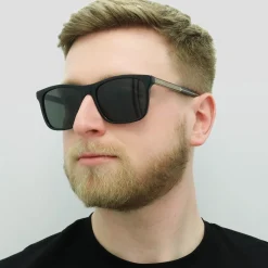 Gucci Sunglasses GG0381SN 007 Black Grey Polarized
