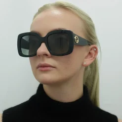 Gucci Sunglasses GG0141SN 001 Black Grey Gradient