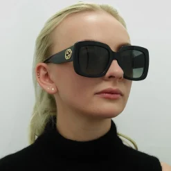 Gucci Sunglasses GG0141SN 001 Black Grey Gradient