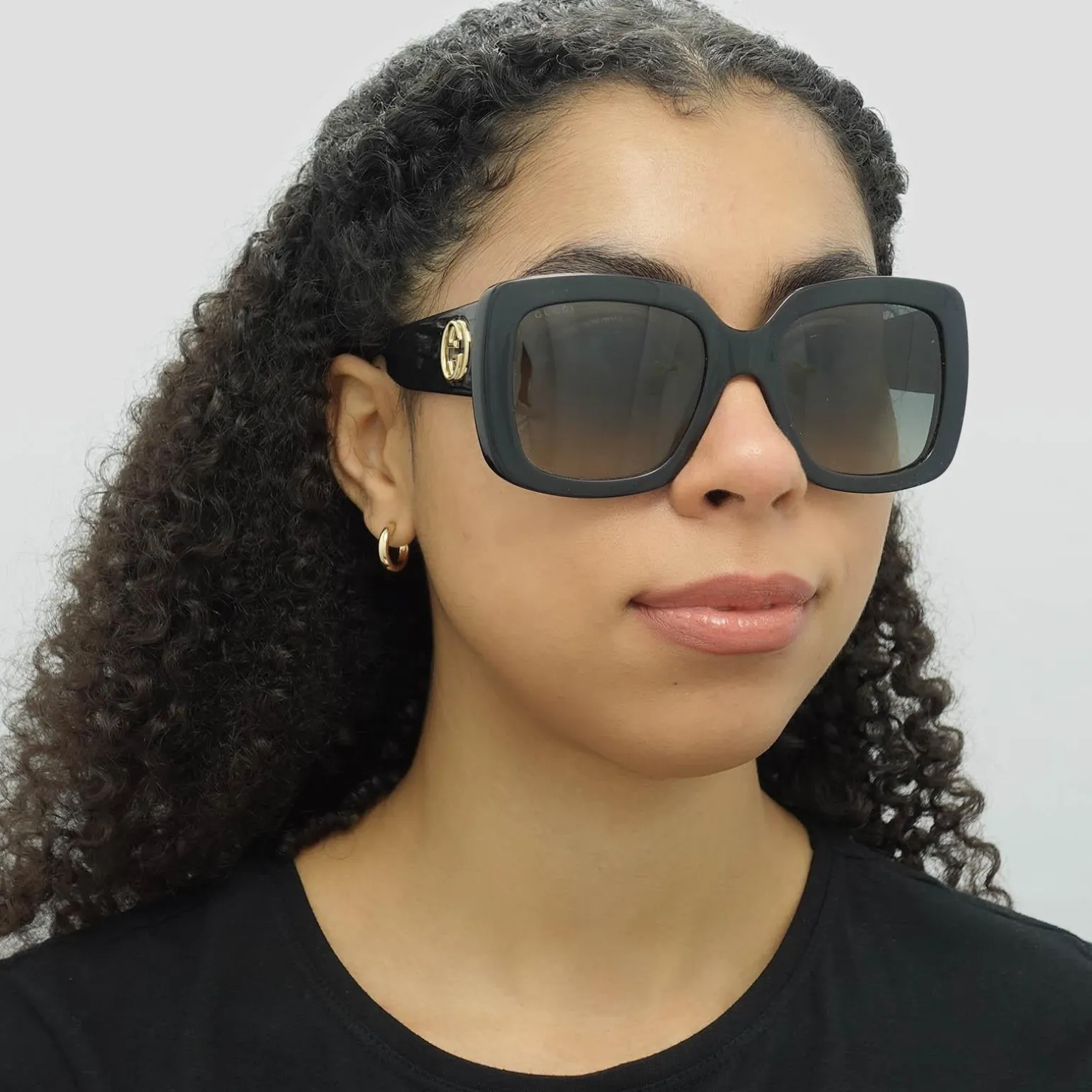 Gucci Sunglasses GG0141SN 001 Black Grey Gradient