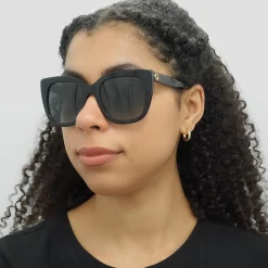 Gucci Sunglasses GG0163SN 001 Black Grey Gradient