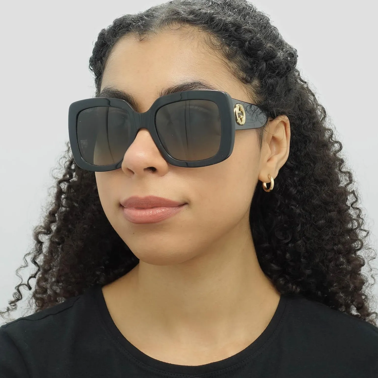 Gucci Sunglasses GG0141SN 001 Black Grey Gradient