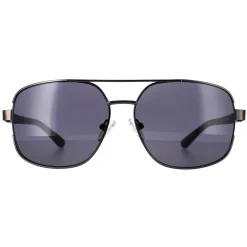 Guess Sunglasses GF0227 08A Shiny Gunmetal Smoke
