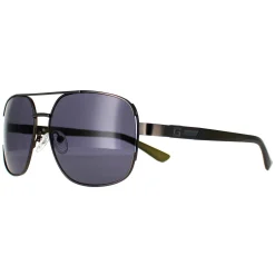 Guess Sunglasses GF0227 08A Shiny Gunmetal Smoke