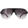 Guess Sunglasses GF0148 02B Black and Red Smoke Gradient