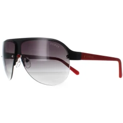 Guess Sunglasses GF0148 02B Black and Red Smoke Gradient