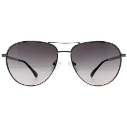 Guess Sunglasses GF6157 10B Shiny Light Nickeltin Grey Gradient