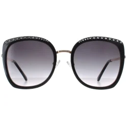 Guess Sunglasses GF0381 01B Shiny Black Smoke Gradient