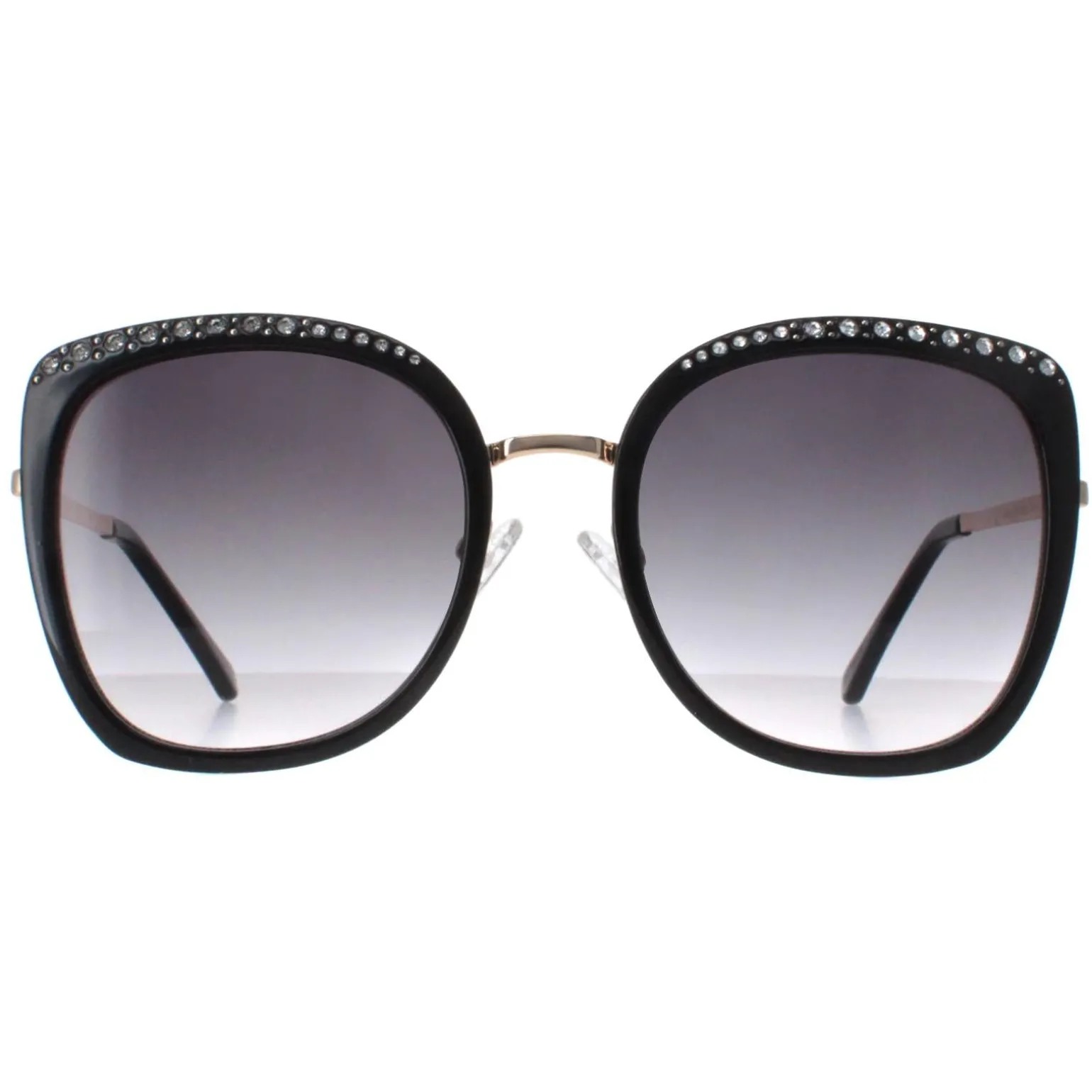 Guess Sunglasses GF0381 01B Shiny Black Smoke Gradient